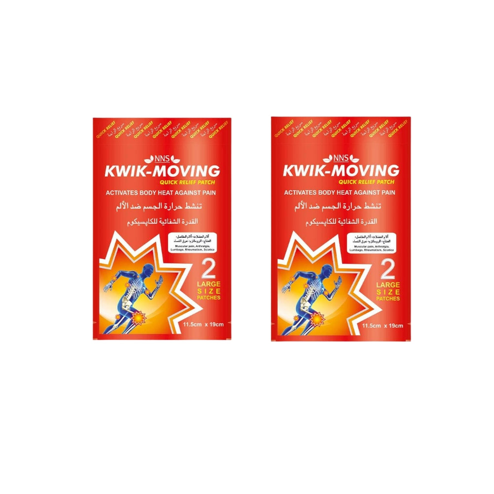 Kwik Moving Quick Relief Pain Relief Patches 2'S Pack Of 2