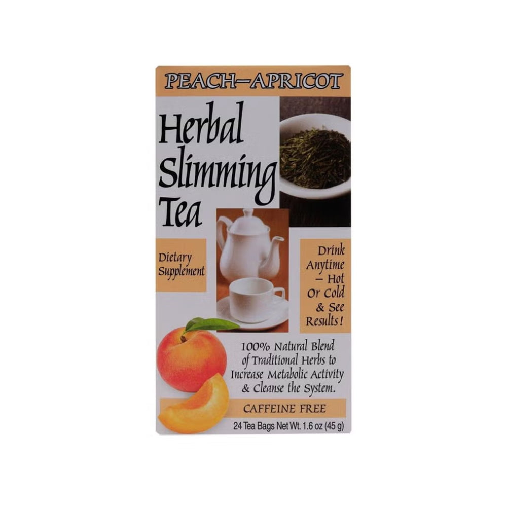 21वीं सदी हर्बल स्लिमिंग टी बैग, पीच-एप्रीकॉट, 24 का पैक