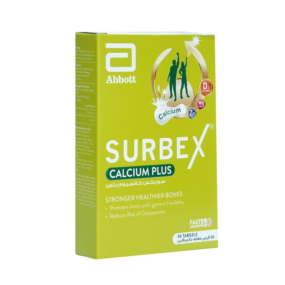 Surbex® Calcium Plus Tabgels 30's