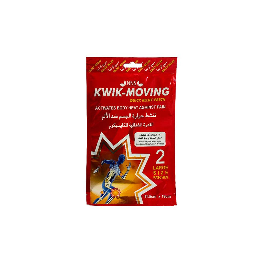 Kwik Moving Quick Relief Pain Relief Patches 2'S