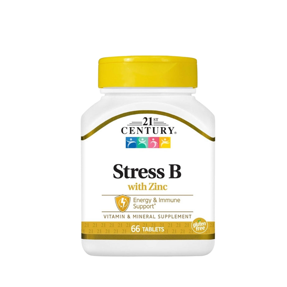 21st Century, Stress B, with Zinc, Energy & Immune Support, 66 Tablets
