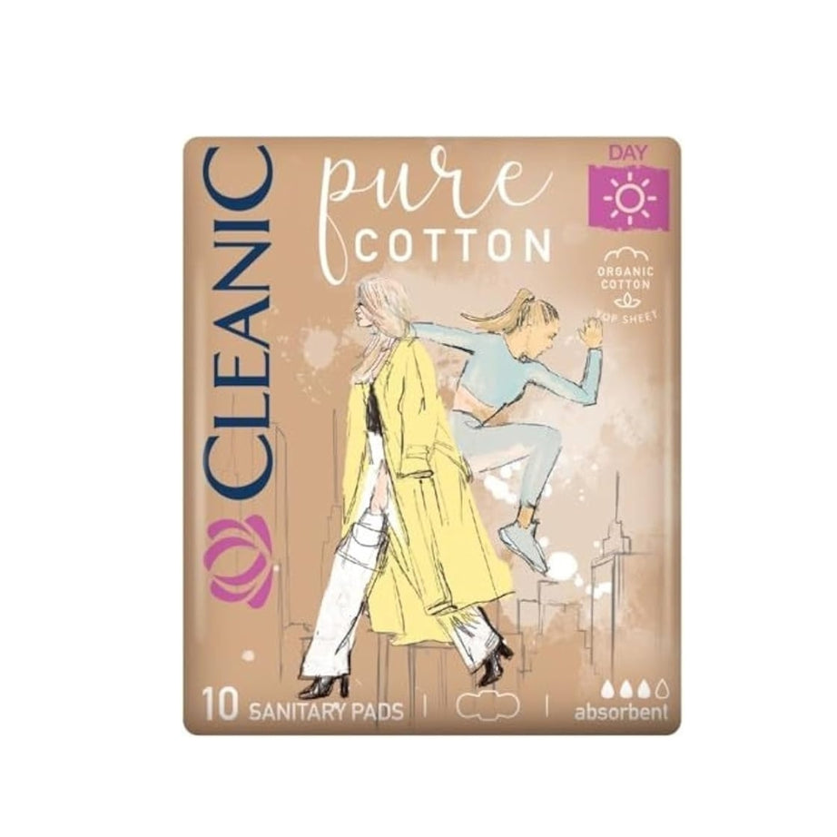 Cleanic Pure Cotton Day Sanitary Pads 10 pcs