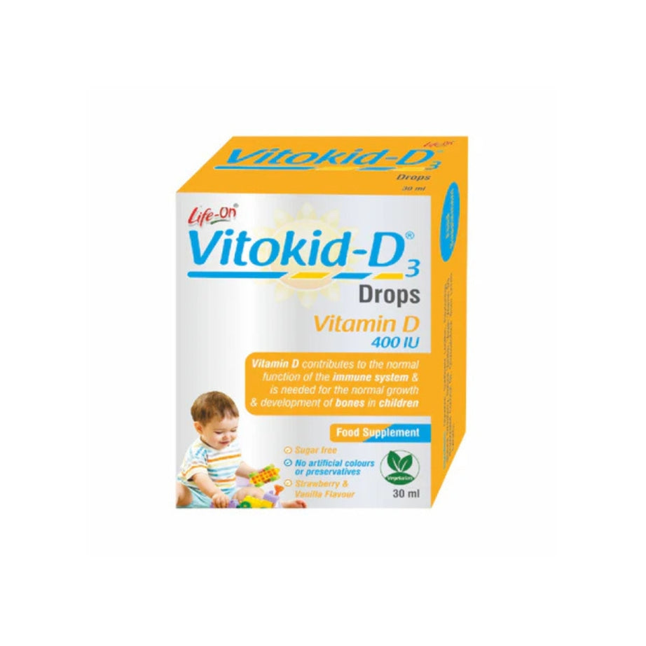 LIFE ON VITOKID D3 400IU DROPS 30ML