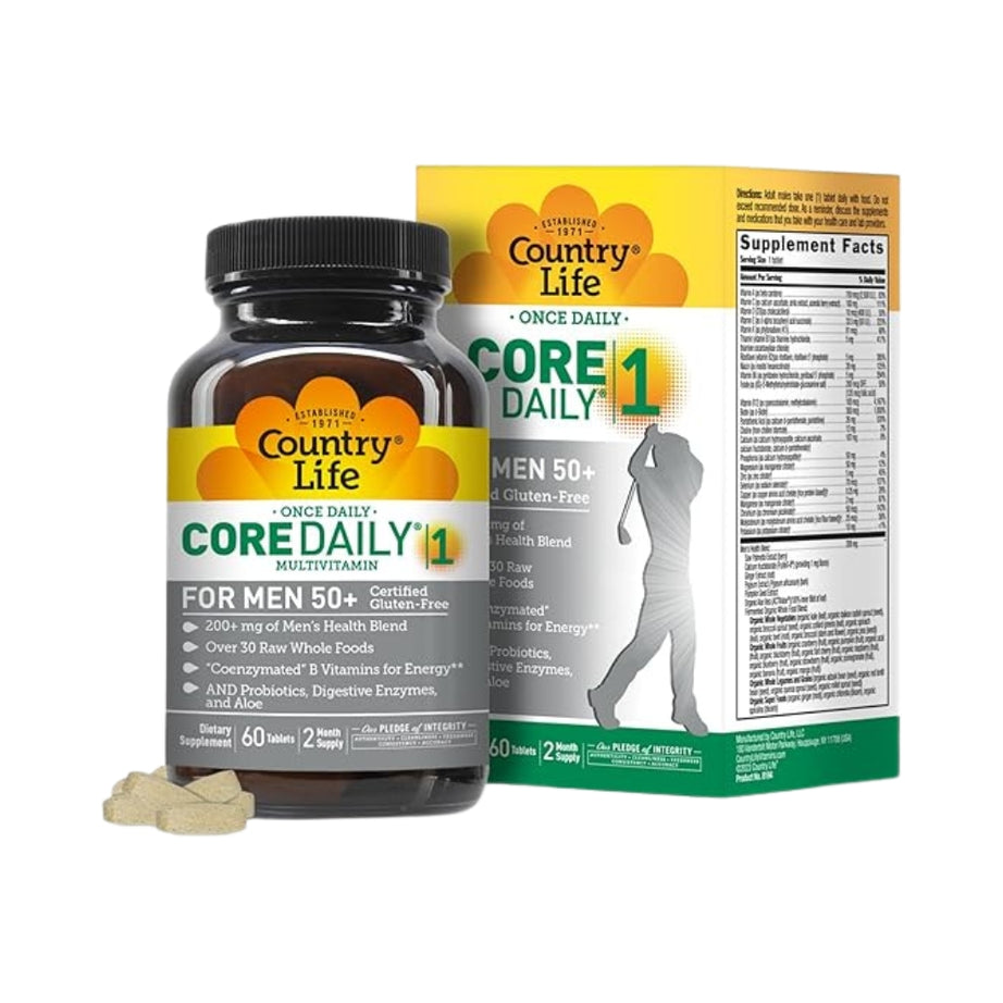 Country Life Core Daily-1 Men 50+ Tablets 60'S