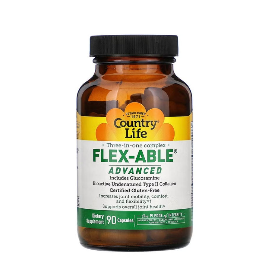 Country Life Flexable Advanced Capsules With Glucosamine For Joint Health, Pack of 90's