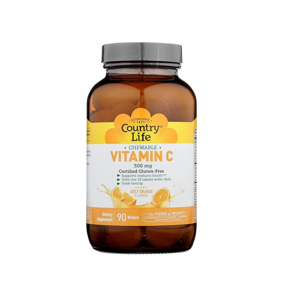Country Life Vitamin C 500 Mg Wafers 90'S