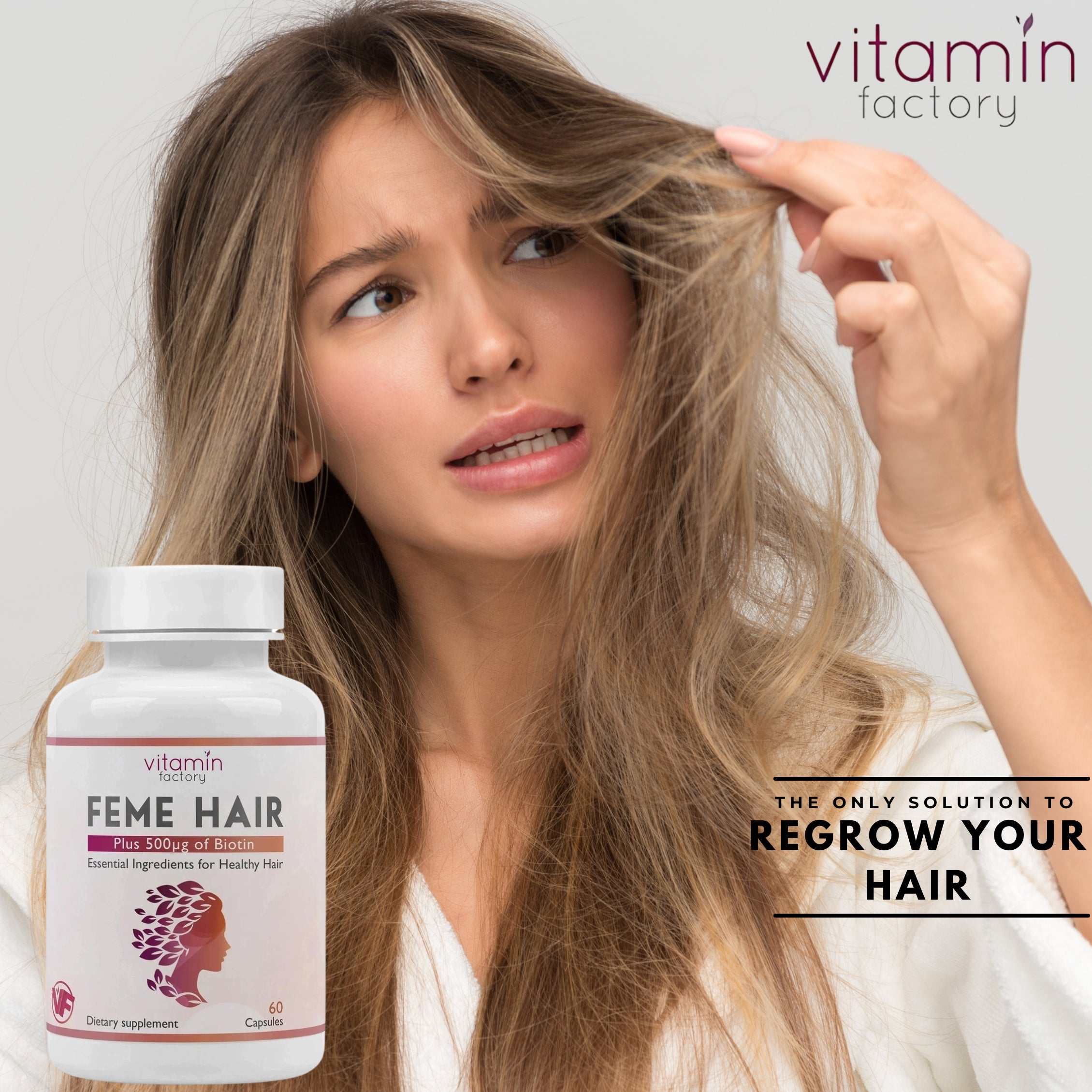 Feme Hair 60 Capsules - Pack of 3