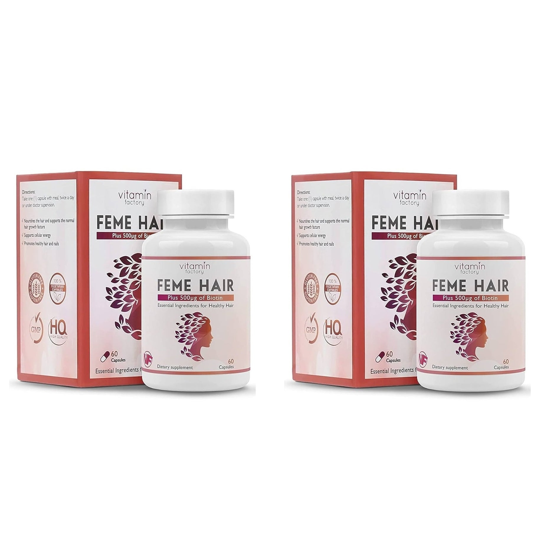 Feme Hair 60 Capsules - Pack of 2