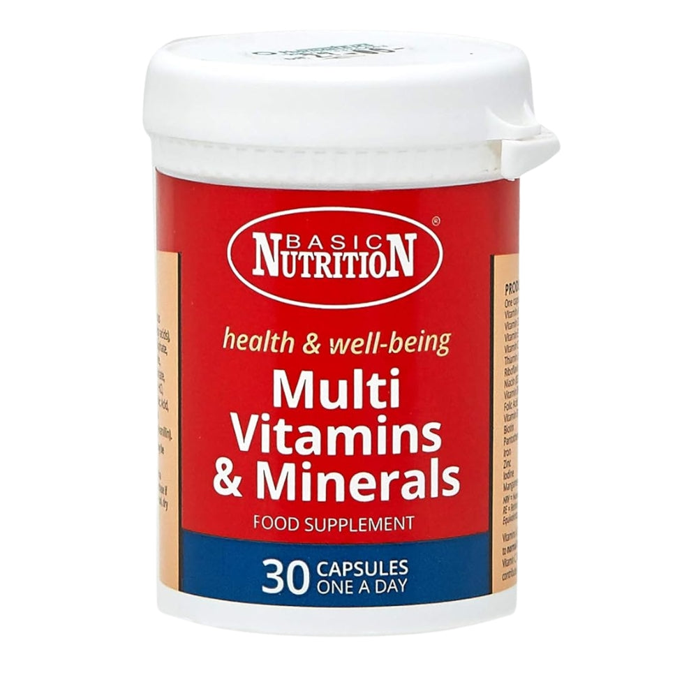Basic Nutrition Multivitamin&Minerals Rda 30 capsules – Acorus Pharma