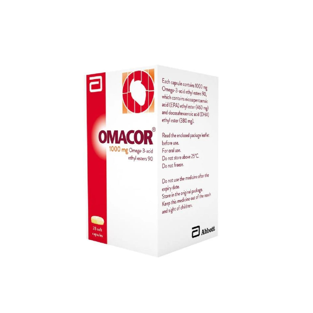 ओमाकोर ओमेगा3 कैप्सूल 28s