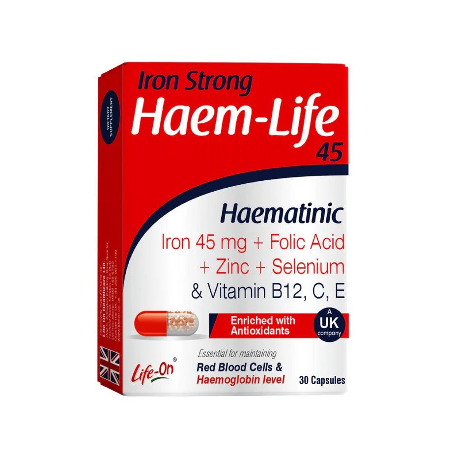 Life On Iron Strong Haem Life 45Mg 30 Capsules