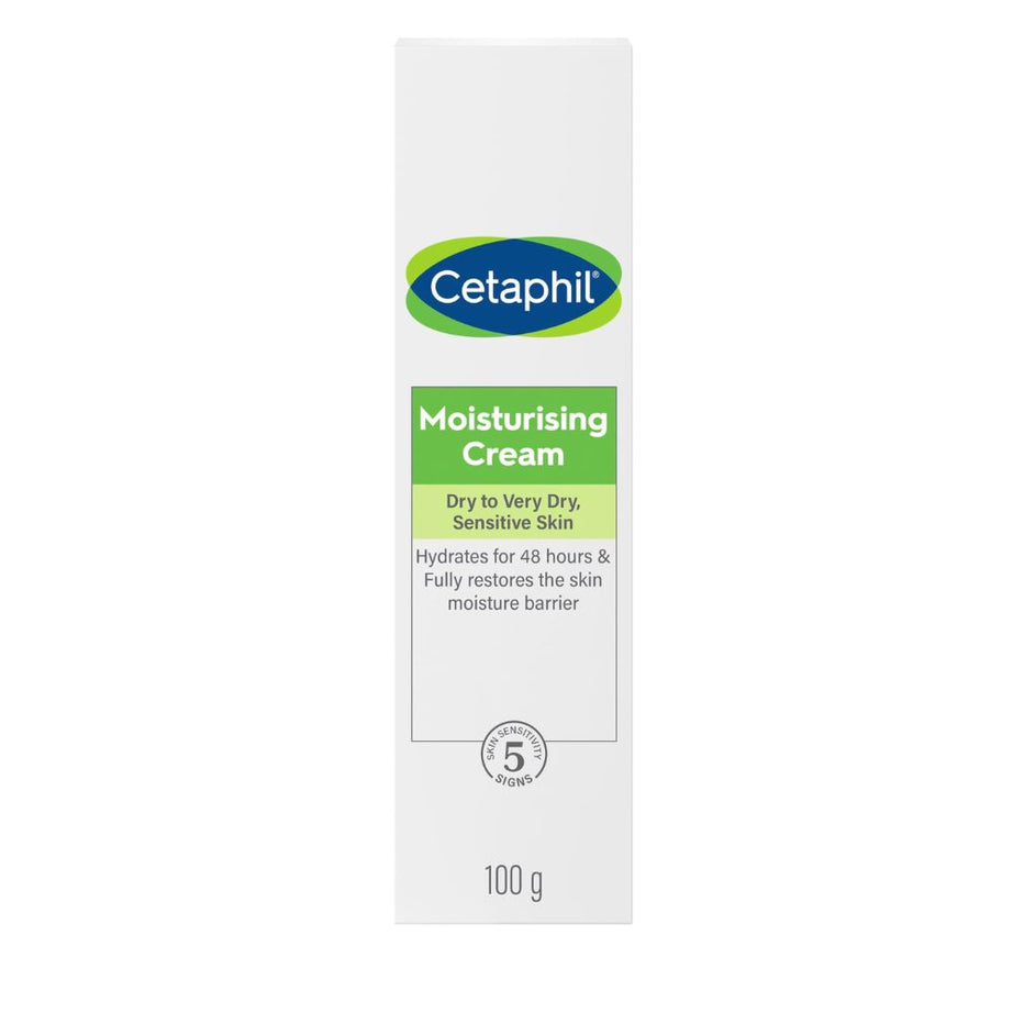 Cetaphil Moisturizing Cream, Face & Body Moisturizer for Men & Women, Dry to Very Dry Sensitive Skin, Unscented, 100g