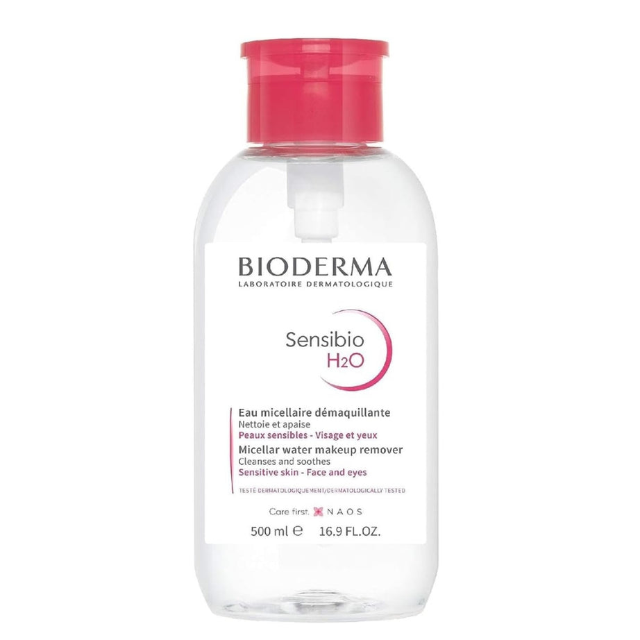 BIODERMA Sensibio H2O Make-Up Removing Micellar Water, 500Ml With Pump