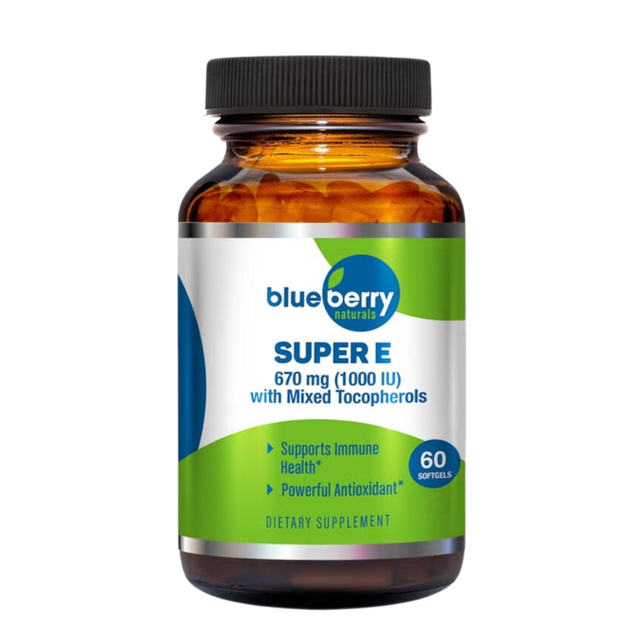 Blueberry Naturals Super E 1000IU Softgels 60's