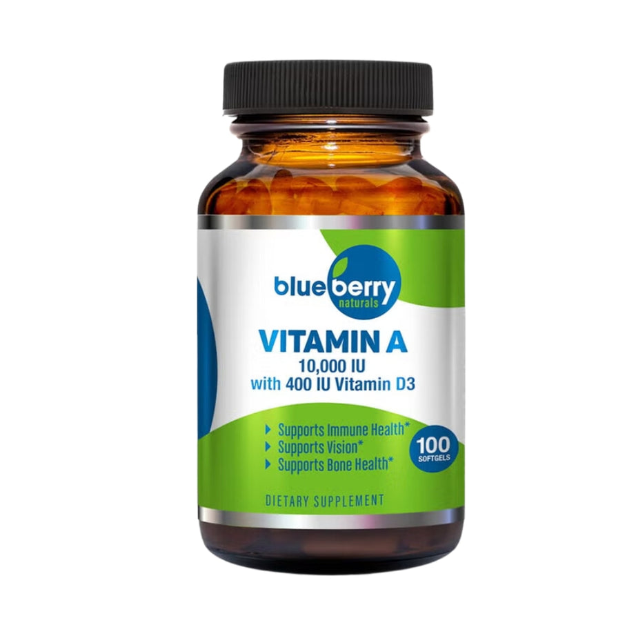 Blueberry Naturals Vitamin A 10,000IU Softgels 100's