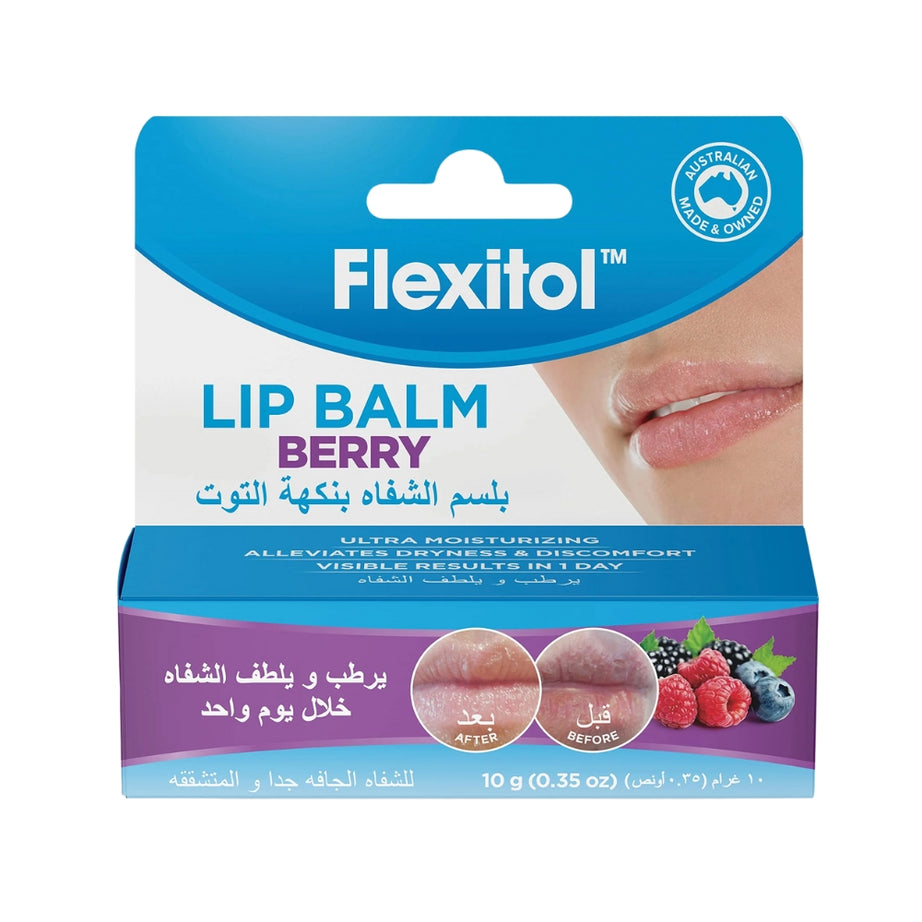 Flexitol Berry Lip Balm 10g