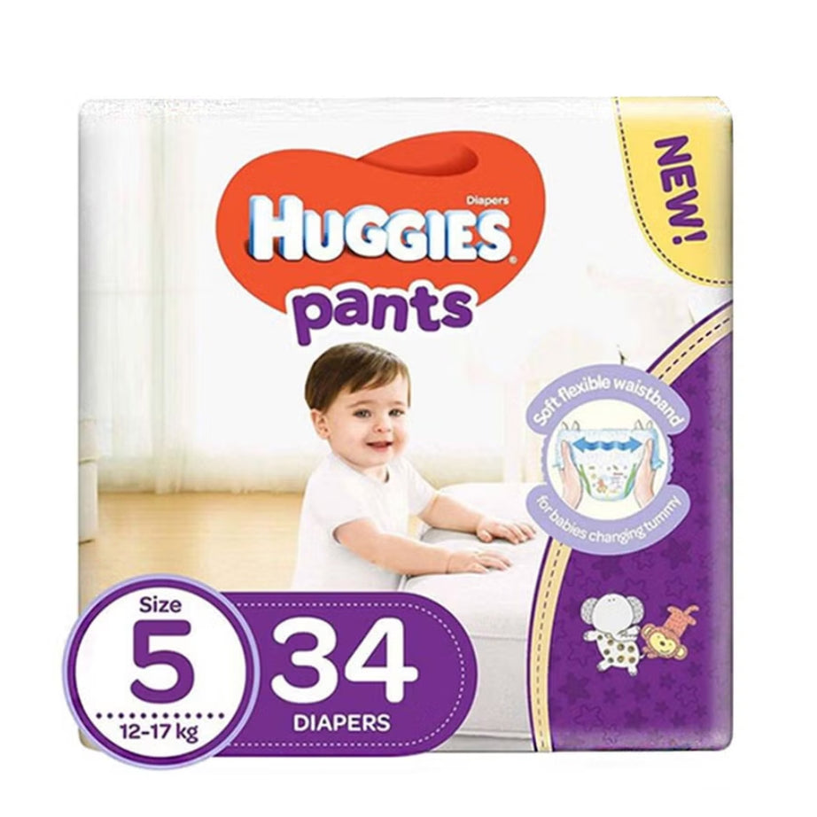 Huggies Baby Diaper Pants, Size 5, 12-17Kg, Pack of 34's