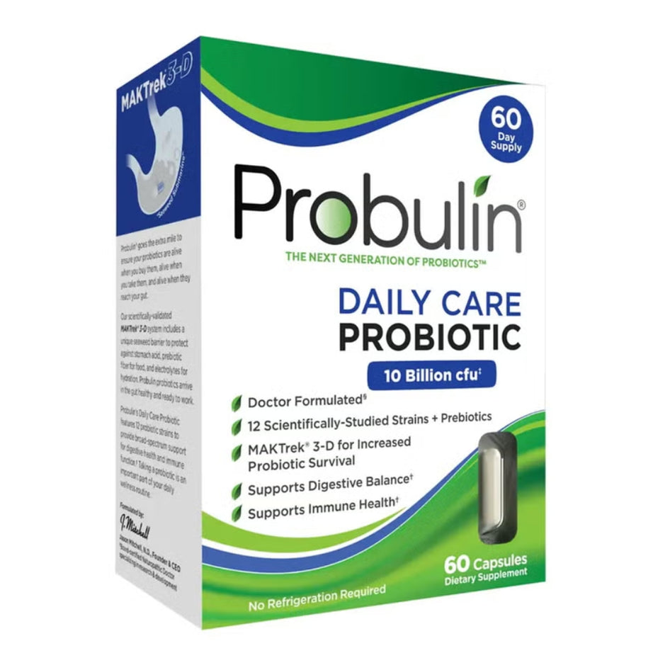 Probulin Daily Care Probiotic 10 Billion CFU Capsules For Digestive Health, Pack of 60's