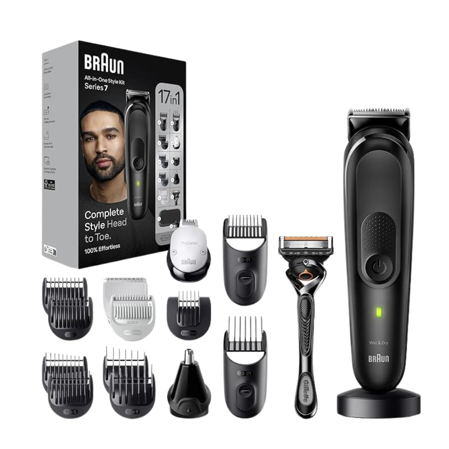 Braun MGK 7490 17 in 1 Style Kit 7 Beard, Body, Hair Multi Grooming Kit