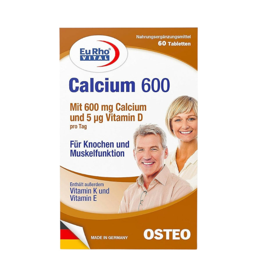 Eurho Vital Calcium 600+Vit D Tab 60'S