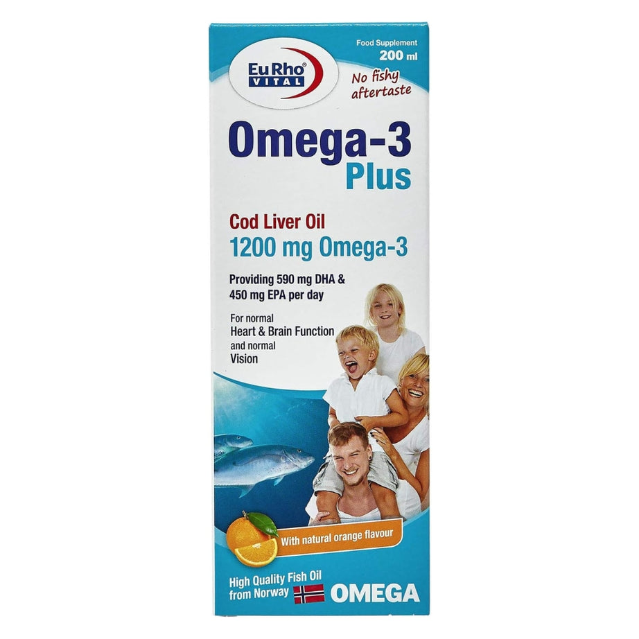 EuRho Vital Omega-3 Plus, 200 ml