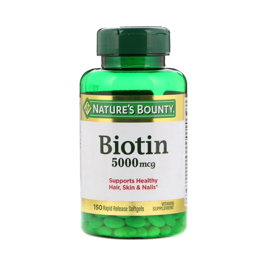 Nature Bounty Biotin 5000 Mcg Capsule 150 Softgels